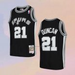 Camiseta Nino San Antonio Spurs Tim Duncan NO 21 Mitchell & Ness 1998-99 Negro