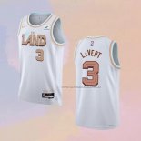 Camiseta Cleveland Cavaliers Caris Levert NO 3 Ciudad 2022-23 Blanco