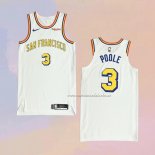 Camiseta Golden State Warriors Jordan Poole NO 3 Classic Autentico Blanco