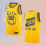 Camiseta Golden State Warriors Personalizada Ciudad Classic Edition Oro