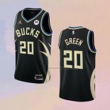 Camiseta Milwaukee Bucks A.C. Green NO 20 Statement 2022-23 Negro