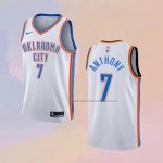 Camiseta Oklahoma City Thunder Carmelo Anthony NO 7 Association Blanco
