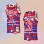 Camiseta Philadelphia 76ers Allen Iverson NO 3 Mitchell & Ness Lunar New Year Rojo