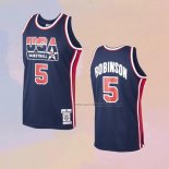 Camiseta USA 1992 David Robinson NO 5 Azul