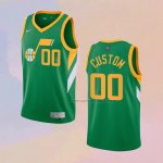 Camiseta Utah Jazz Personalizada Earned 2020-21 Verde