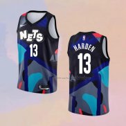Camiseta Brooklyn Nets James Harden NO 13 Ciudad 2023-24 Negro