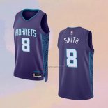 Camiseta Charlotte Hornets Dennis Smith NO 8 Statement 2022-23 Violeta