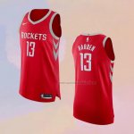 Camiseta Houston Rockets James Harden NO 13 Icon Autentico Rojo