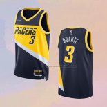 Camiseta Indiana Pacers Chris Duarte NO 3 Ciudad 2021-22 Azul