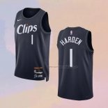 Camiseta Los Angeles Clippers James Harden NO 1 Ciudad 2023-24 Azul