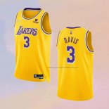 Camiseta Los Angeles Lakers Anthony Davis NO 3 75th Anniversary 2021-22 Amarillo