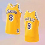 Camiseta Los Angeles Lakers Kobe Bryant NO 8 Mitchell & Ness 1996-97 Amarillo
