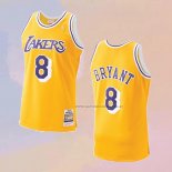 Camiseta Los Angeles Lakers Kobe Bryant NO 8 Mitchell & Ness 1996-97 Amarillo