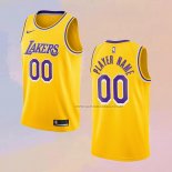 Camiseta Los Angeles Lakers Personalizada Icon 2020-21 Amarillo