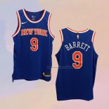 Camiseta New York Knicks RJ Barrett NO 9 Icon Autentico Azul