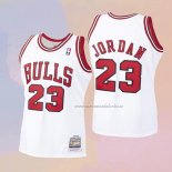 Camiseta Nino Chicago Bulls Michael Jordan NO 23 Mitchell & Ness 1997-98 Blanco