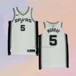 Camiseta San Antonio Spurs Dejounte Murray NO 5 Association Autentico Blanco