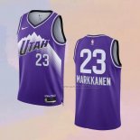 Camiseta Utah Jazz Lauri Markkanen NO 23 Ciudad 2023-24 Violeta