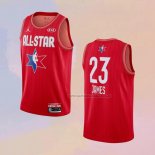 Camiseta All Star 2020 Los Angeles Lakers Lebron James NO 23 Rojo