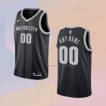 Camiseta Detroit Pistons Personalizada Ciudad 2018-19 Negro