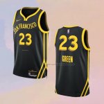 Camiseta Golden State Warriors Draymond Green NO 23 Ciudad 2023-24 Negro