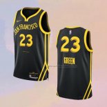 Camiseta Golden State Warriors Draymond Green NO 23 Ciudad 2023-24 Negro