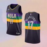 Camiseta New Orleans Pelicans Jonas Valanciunas NO 17 Ciudad 2022-23 Violeta