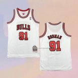 Camiseta Nino Chicago Bulls Dennis Rodman NO 91 Mitchell & Ness 1997-98 Blanco