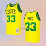 Camiseta Boston Celtics Larry Bird NO 33 Mitchell & Ness 1985-86 Amarillo