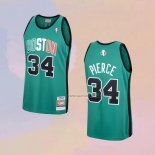 Camiseta Boston Celtics Paul Pierce NO 34 Hardwood Classics Throwback 2007-08 Verde