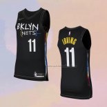 Camiseta Brooklyn Nets Kyrie Irving NO 11 Ciudad 2020-21 Autentico Negro