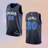 Camiseta Dallas Mavericks Richaun Holmes NO 20 Ciudad 2023-24 Azul