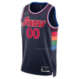 Camiseta Philadelphia 76ers Personalizada Ciudad 2021-22 Azul