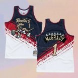 Camiseta Toronto Raptors Tracy Mcgrady NO 1 Mitchell & Ness Negro Rojo