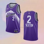 Camiseta Utah Jazz Collin Sexton NO 2 Ciudad 2023-24 Violeta