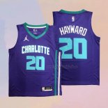 Camiseta Charlotte Hornets Gordon Hayward NO 20 Statement 2020-21 Violeta