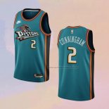 Camiseta Detroit Pistons Cade Cunningham NO 2 Classic 2022-23 Verde