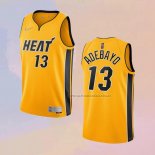 Camiseta Miami Heat Bam Adebayo NO 13 Earned 2020-21 Oro