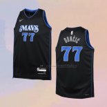 Camiseta Nino Dallas Mavericks Luka Doncic NO 77 Ciudad 2023-24 Azul