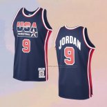 Camiseta USA 1992 Chicago Bulls Michael Jordan NO 9 Azul